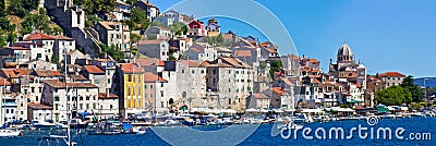 Historic UNESCO town of Sibenik panorama Stock Photo