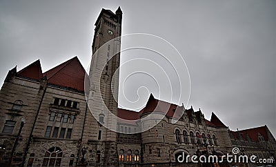 Historic union Station in downtown St. Louis MO Stock Photo