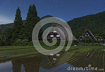 Idyllic rural landscape of Japan Stock Photo