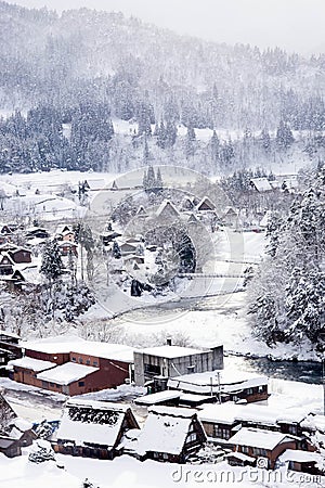 Historic Villages of Shirakawa-gÅ and Gokayama Editorial Stock Photo