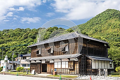 Historic wood building Stock Photo