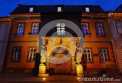 Historical architecture in Sibiu Stock Photo
