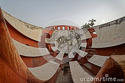 Historical, astronomical observatory construction Jantar Manta Stock Photo