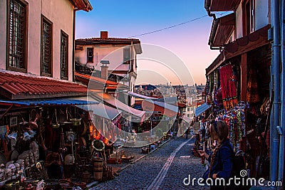 Historical Bazaar in ANKARA, TURKEY Editorial Stock Photo