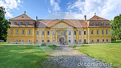 Historical building of Baroque castle Marchegg Marchegg, AUSTRIA Editorial Stock Photo