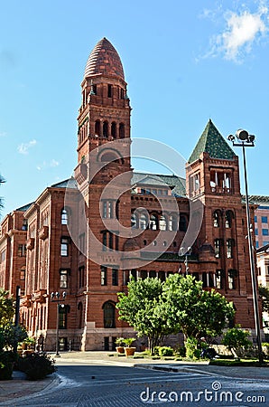 Historical Building - Bexar county courthouse Editorial Stock Photo