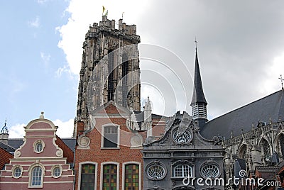 Historical building (Mechelen) Stock Photo