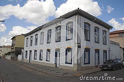 Historical Building Sao Joao del Rey Stock Photo