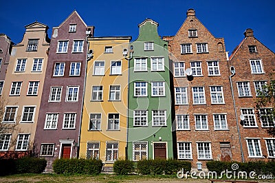 Historical buildings in Gdansk Stock Photo