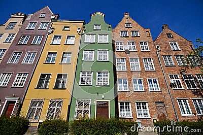 Historical buildings in Gdansk Stock Photo