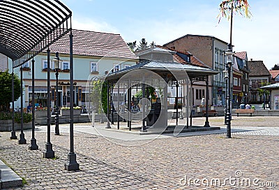 Historical Buildings in the Old Town of Friedrichroda, Thuringia Editorial Stock Photo