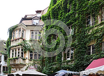Historical Buildings in the Old Town of Strasburg, Elsass Stock Photo