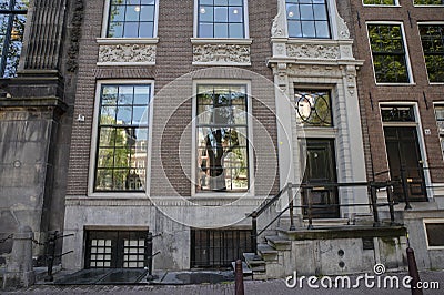 Historical Canal House Kloveniersburgwal Canal At Amsterdam The Netherlands 23-6-2022 Editorial Stock Photo