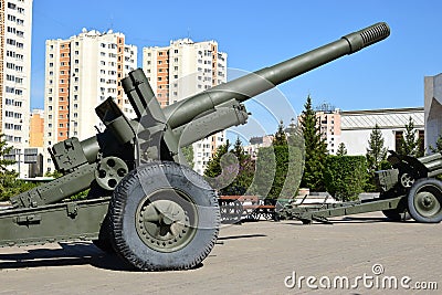 Historical cannon in Astana, Kazakhstan Editorial Stock Photo