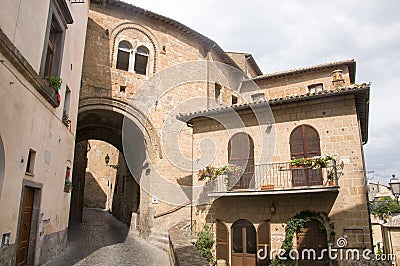 Historical centre of Orvieto, Umbria, Italy Stock Photo