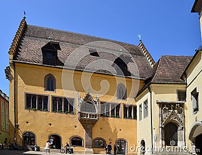 Historical City Hall in the Old Town of Regensburg, Bavaria Editorial Stock Photo