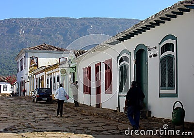 Historical city houses Editorial Stock Photo