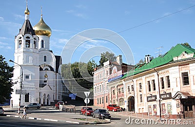 Historical district of Nizhny Novgorod Editorial Stock Photo