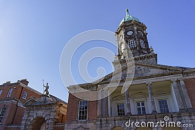 The historical Dublin Castle Stock Photo