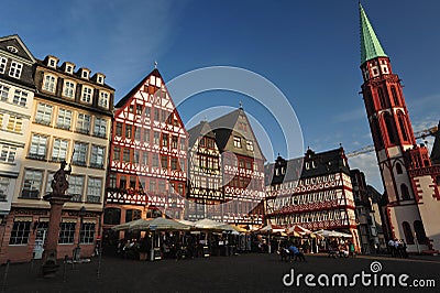 Historical Frankfurt Main, Germany Editorial Stock Photo