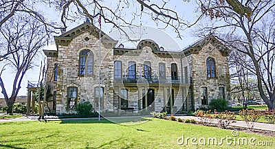 The Memorial Library in Fredricksburg, Texas Stock Photo