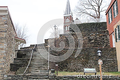 Historical Harpers Ferry West Virginia Editorial Stock Photo