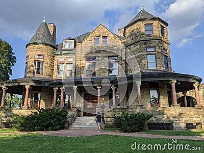 Historical home stone face Editorial Stock Photo
