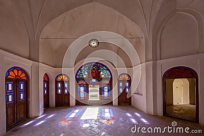 Historical house known as Tabatabei House, in Kashan, Iran Editorial Stock Photo
