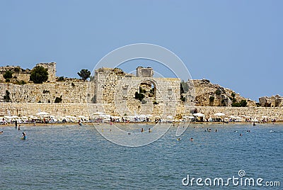 Korykos,kizkalesi beach,Turkey Stock Photo