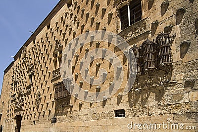 Historical library in Salamanca, Spain Stock Photo