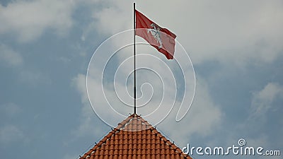 Historical Lithuanian Flag on Trakai Castle Stock Video - Video of  heritage, travel: 35220913