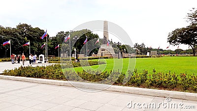 The historical Luneta Park also known as Rizal Park, only in the Philippines Editorial Stock Photo