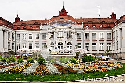 Historical medical spa travel destination, Czech Republic, Europe Editorial Stock Photo