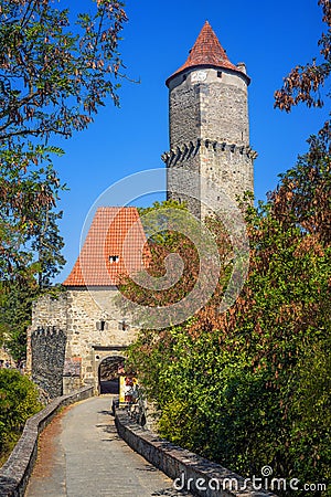 Historical medieval gothic castle of Zvikov, Czech Republic Stock Photo