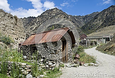 Historical Miners Hut Stock Photo