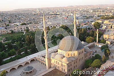 Historical mosque in Urfa Turkey Stock Photo