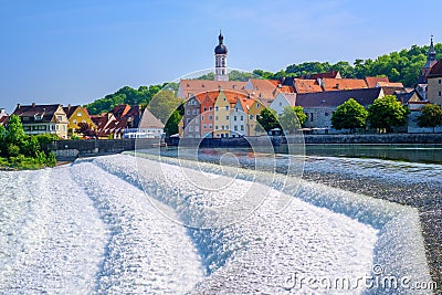 Historical Old Town of Landsberg am Lech, Bavaria, Germany Stock Photo