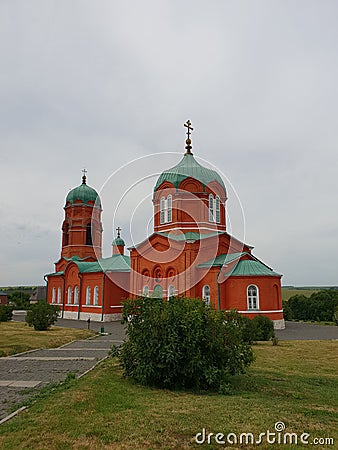 Historical orthodox church in Russia Stock Photo