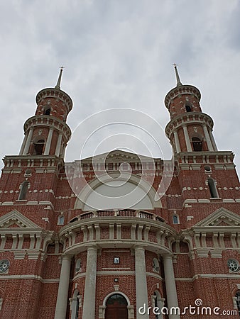 Historical orthodox church in Russia Stock Photo