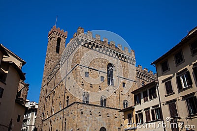 Palazzo del Bargello built in 1256 to house the police chief of Florence Stock Photo