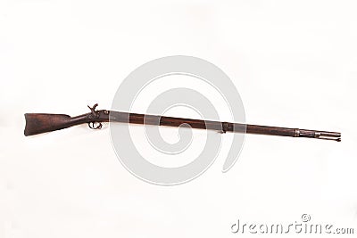 A Historical Piece of Art: A Confederate Musket Stock Photo