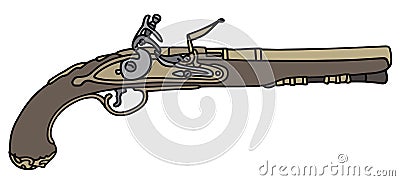 Historical pistol Vector Illustration