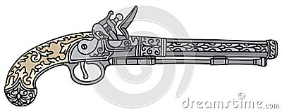 Historical pistol Vector Illustration