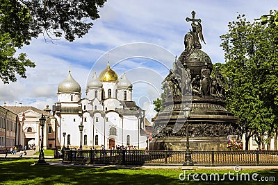 Historical place of Veliky Novgorod, Russia Stock Photo