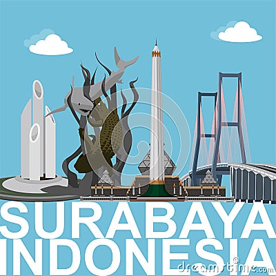 Historical places in surabaya Stock Photo