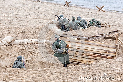 Historical reconstruction of the Second World War, Editorial Stock Photo