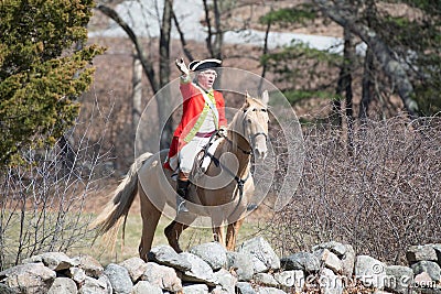 Historical Reenactment Events in Lexington, MA, USA Editorial Stock Photo