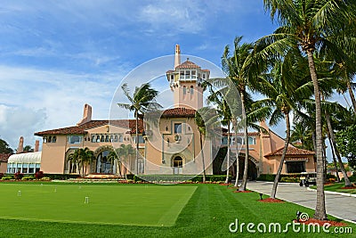 Mar-a-Lago on Palm Beach Island, Palm Beach, Florida, USA Stock Photo