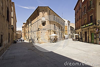 Historical streets in Salamanca, Spain Editorial Stock Photo