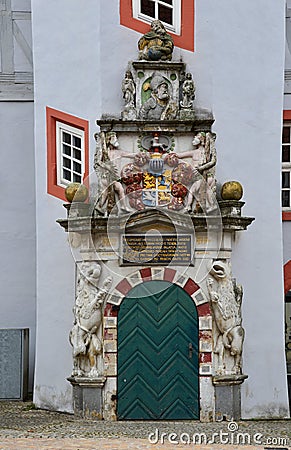 Historical University in the Old Town of Helmstedt, Lower Saxony Editorial Stock Photo